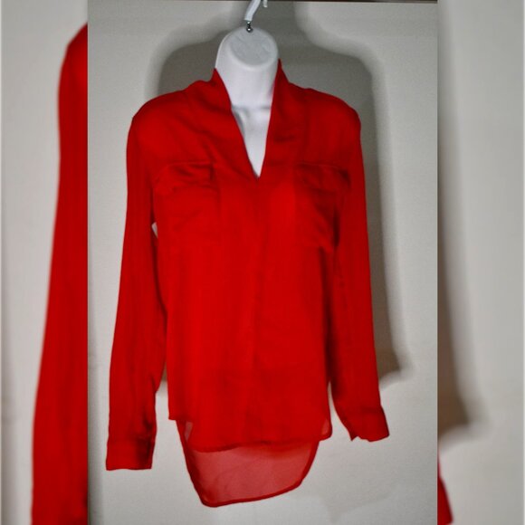 Women's Red Blouse - Picture 1 of 5